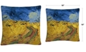 Baldwin Vincent Van Gogh Wheatfield with Crows Decorative Pillow, 16" x 16"